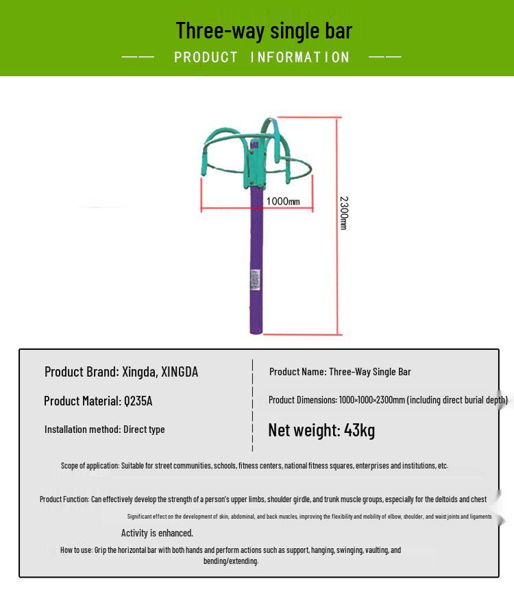 Outdoor Fitness Equipment: Waist Twist, Step, Tai Chi, Walking Machine, Massage, Pull-up Station.