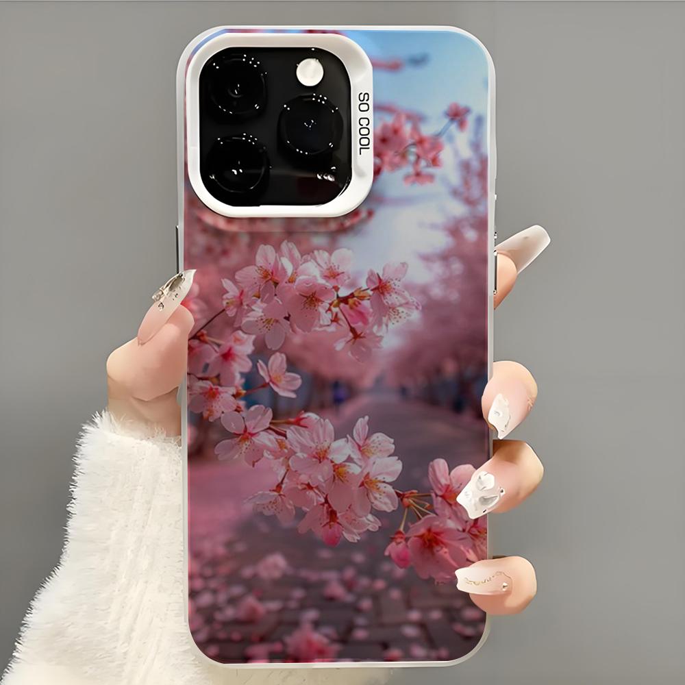 oriental cherry sakura Phone Case  Phone Case For iPhone 14 16 15 11 12 13 Pro Max Mini Plus Shockproof Cover