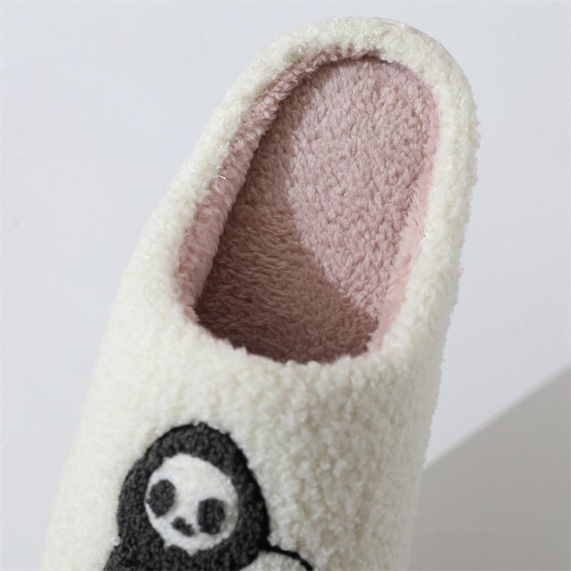 Winter Halloween Grim Reaper Slippers Women's Household Indoor Non-slip Home Cotton Slippers Winter TEMU