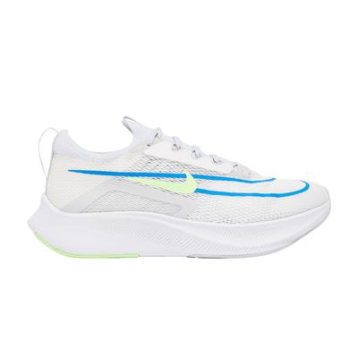 Zoom Fly 4 Summit White Imperial Blue Lime Glow