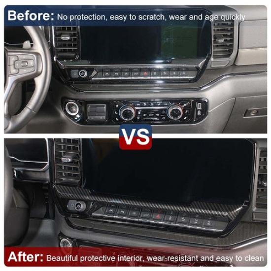 Center Console Dashboard Panel Decor Strip Trim Cover For Chevy Silverado +