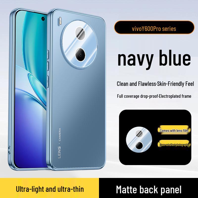 VIVO Y600Pro Electroplated Lens Protection Anti-Fall Frosted Business Phone Case VIVO Y600Pro