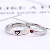 Heart-Shaped Resin Couple Ring - Simple, Creative Qixi & Valentine's Day Gift