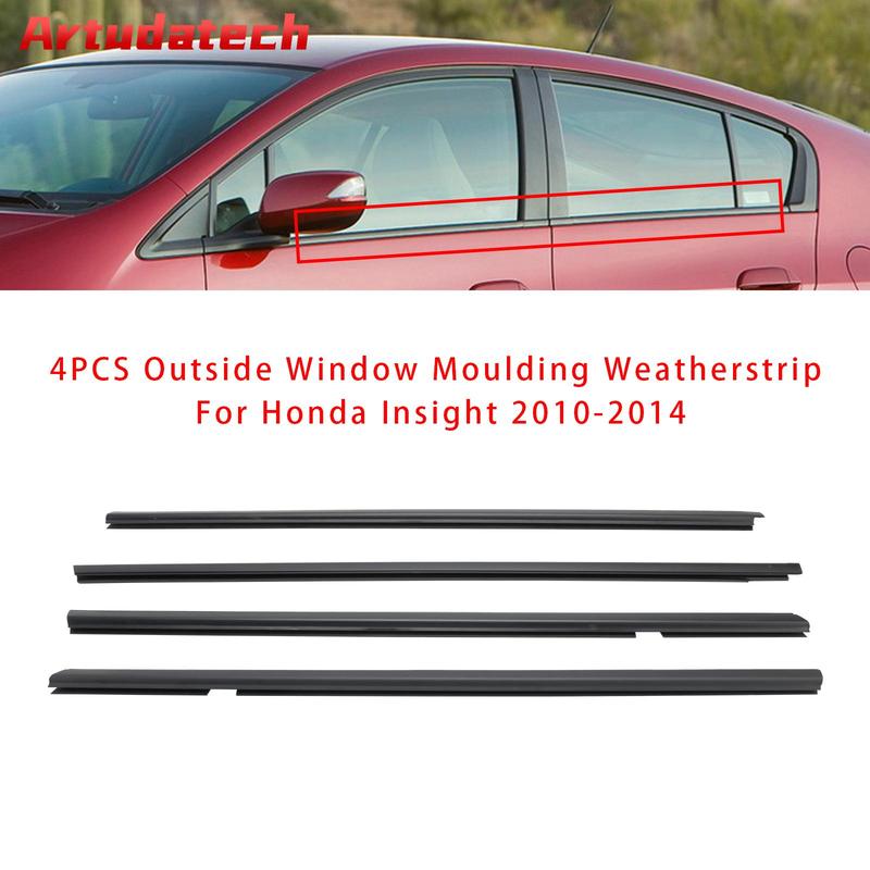 Artudatech 4 Pezzi Guarnizione Esterna Finestrino Per Honda Insight 2010 2011 2012 2013 2014