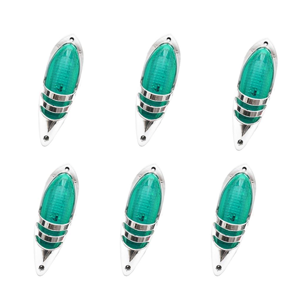 24V LED Side Marker Catfish Set of for Large Tire and Side Roadside Retro Custom Decorative Underbody Lights W&C Lamps, Design, 2, Trucks, Lights,