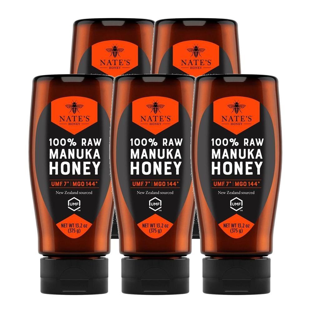 Nates Honey New Zealand Manuka Honey 375g 5 Pcs