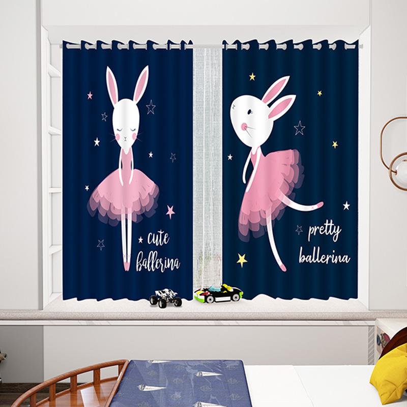 2 Panels/Set Funny Cartoon Animal Zoon Dinosaur Window Treatment Jacquard Curtains For Living Room Bedroom Kitchen Home Decor