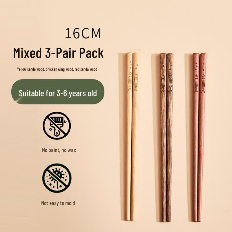 Qiewei Kids Wooden Training Chopsticks