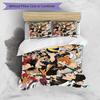 3pcs Duvet Cover Set (1*Duvet Cover + 2*Pillowcase, Without Core), Haikyu Print Bedding Set, Bedroom Decor, All‑Season, Birthday Gift