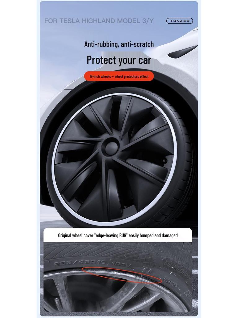 Acessórios Protetor de Anel de Cubo de Roda 19" 20" para Tesla Model 3/Y