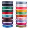 20 мотков 20 цветов 10 м 12-жильный круглый полиэфирный шнур, для DIY изготовления бижутерии и бусин, смешанный цвет, 0,8 мм, около 10,94 ярда(10м)/Рулон, 1 рулон/цвет