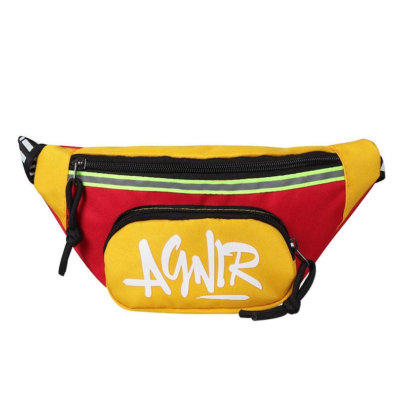 Colorful Patchwork Polyester Children's Waist Bag Stylish Baby Money Purse For Kids