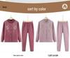 Women's Winter Fleece-Lined Cardigan and Sweater Set for Elderly