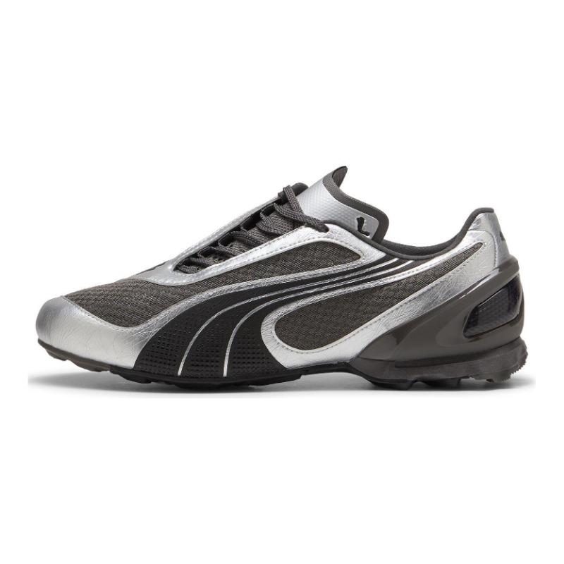 PUMA V-S1 Metallic unisex low-top thin sole casual shoes black silver 402953-03 EU 42