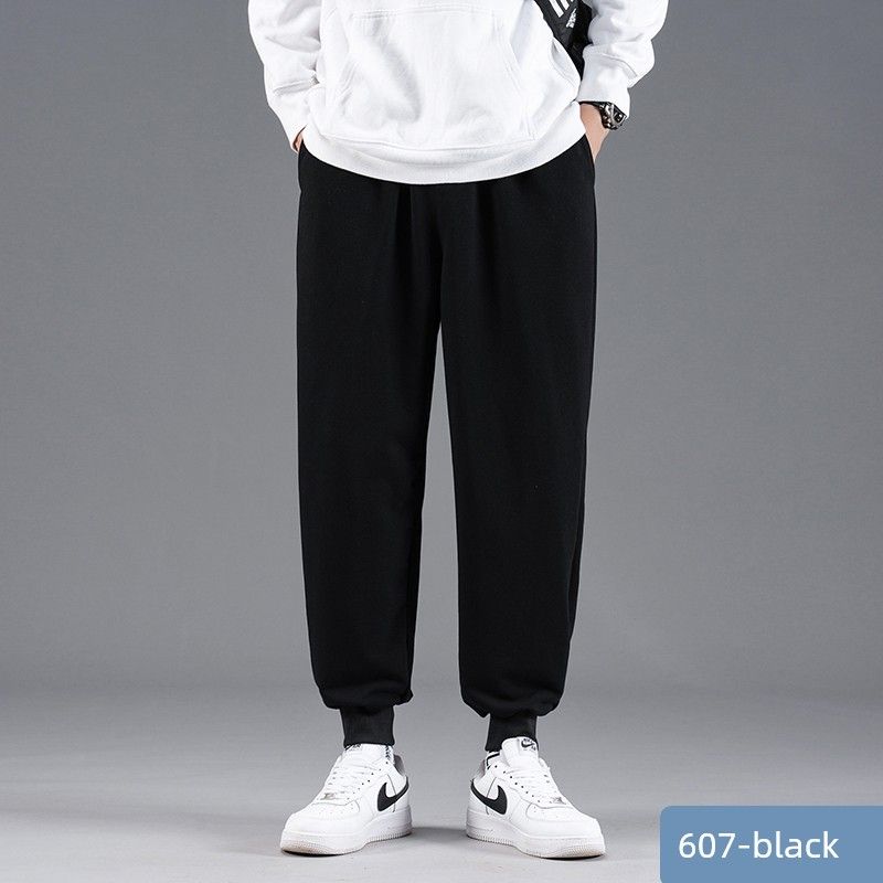 Men's Summer Loose Running Casual Pants Trendy Hong Kong Style Versatile Sweatpants Basketball Jogger Sports Long Pants Trendy