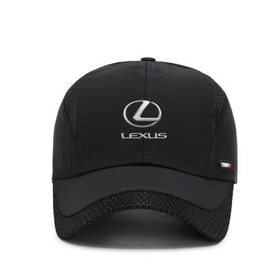 1PC Breathable Mesh Baseball Cap Adjustable Quick-Dry Sports Hat Trucker Cap For Lexus F SPORT LBX NX RX 350h 450h Plug-in Hybri