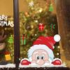 Waterproof Christmas Decoration Cute Eco-friendly White Snowflake Christmas PVC Glass Sticker Christmas Window Decal