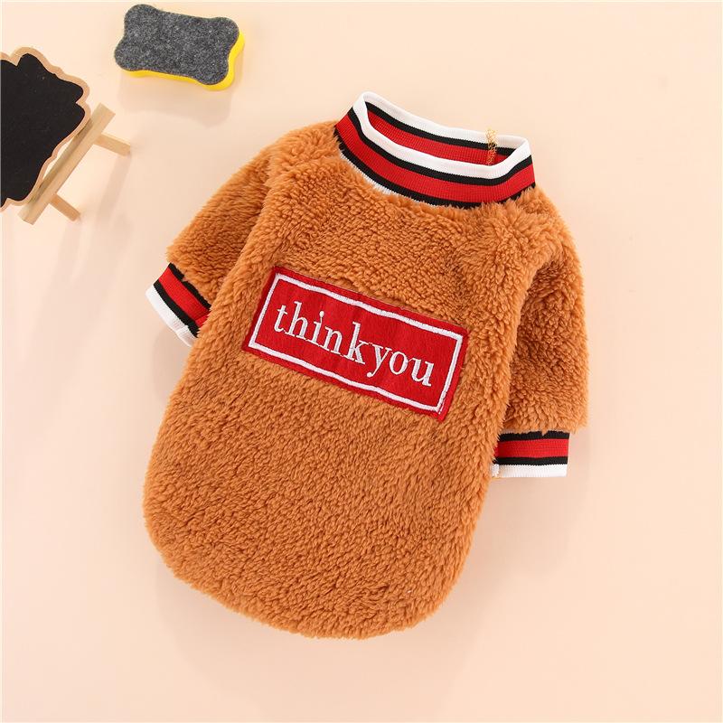 Autumn and Winter New Warm Two-legged Dog Pet Products Cat Clothes Small Medium and Large Dog Teddy Velvet Clothing