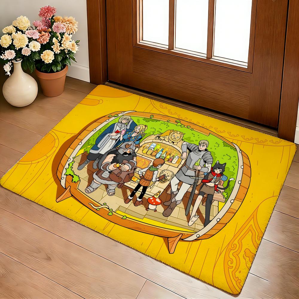 Anime Hot D-Delicious In D-Dungeon Floor Mat Cozy Flannel Soft Thick Non-Slip Mat For Living Room Bedroom Kitchen Decor Rugs