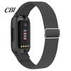 Breathable Nylon Sport Band Elastic Watch Bands for Fitbit Inspire 3, Adjustable Skin Friendly Strap Woven Sports Wristband Replacement Women Men