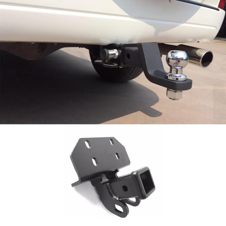 Black steel rear tow hook, fit Toyota Prado LC120