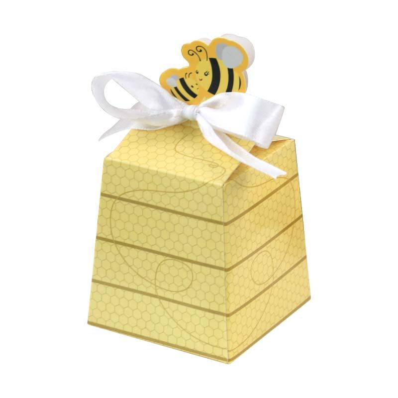 

European-Style Happy Candy Box, Baby Full Moon One-Year-Old Gift Carton Candy Box, Creative Trapezoidal Bee Candy Box
