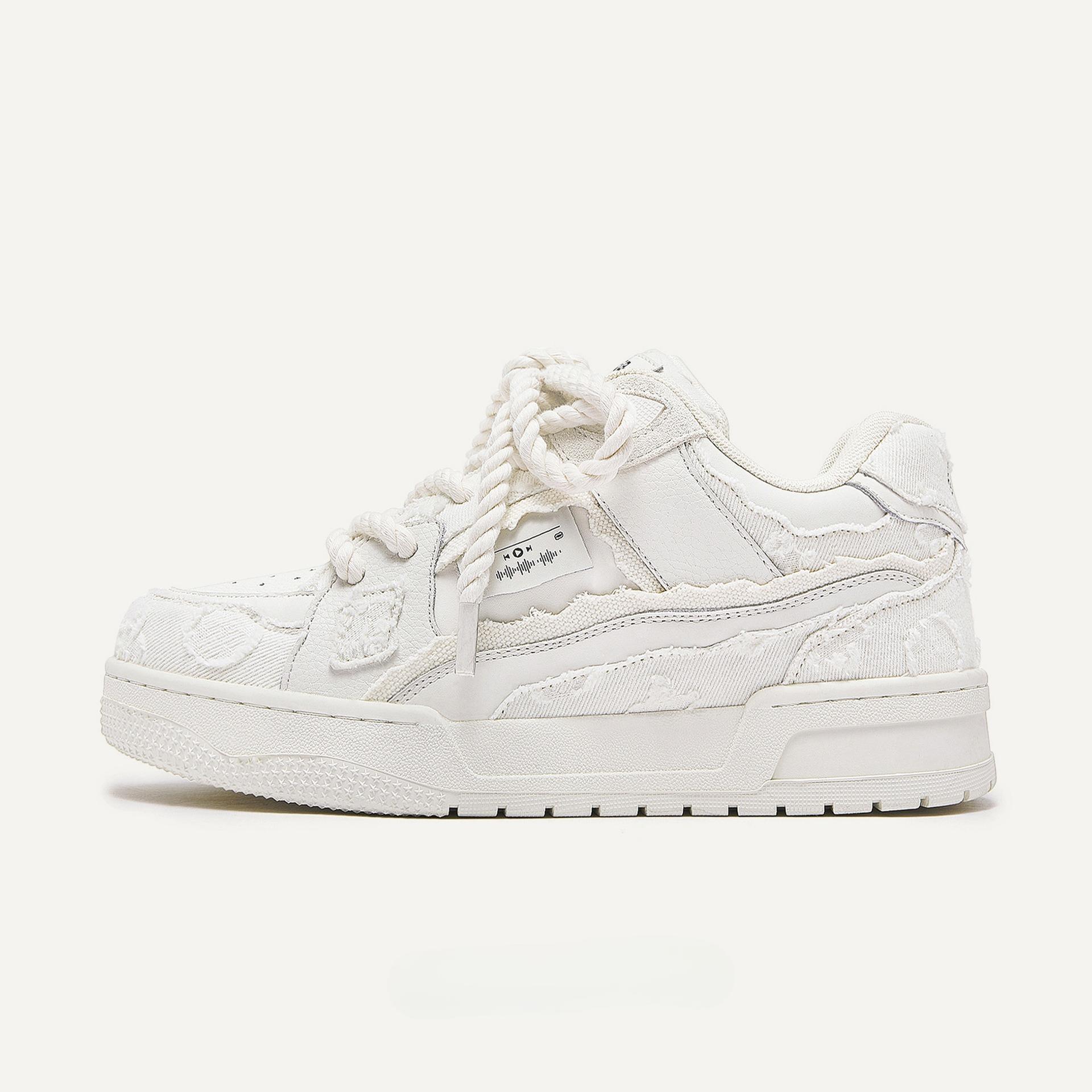 

Нішове Нековзке Жіноче Взуття, Взуття-хлібці, Універсальне Кеди, Взуття для Пари 44 білий