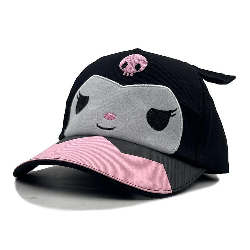 Kids Hat Kulomi Stereo Ears Anime Cap Embroidery Baseball Cap Cartoon Sun Cap One size fits all