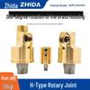 Copper 360° High-Speed Pneumatic/ Hydraulic Rotary Joint for High-Pressure, High-Temperature Cooling Water Applications