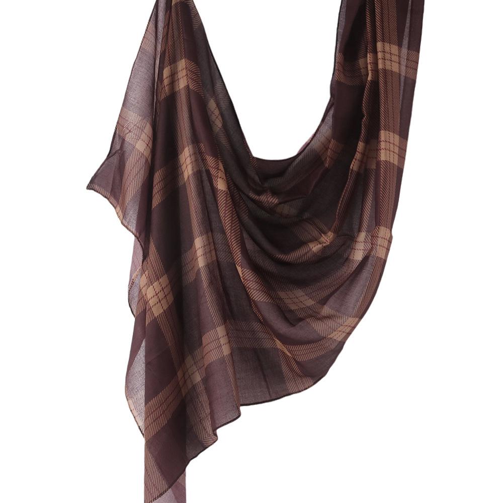 "Ethnic Watercolor Modal Cotton Shawl Satin Print Scarf for Women"
