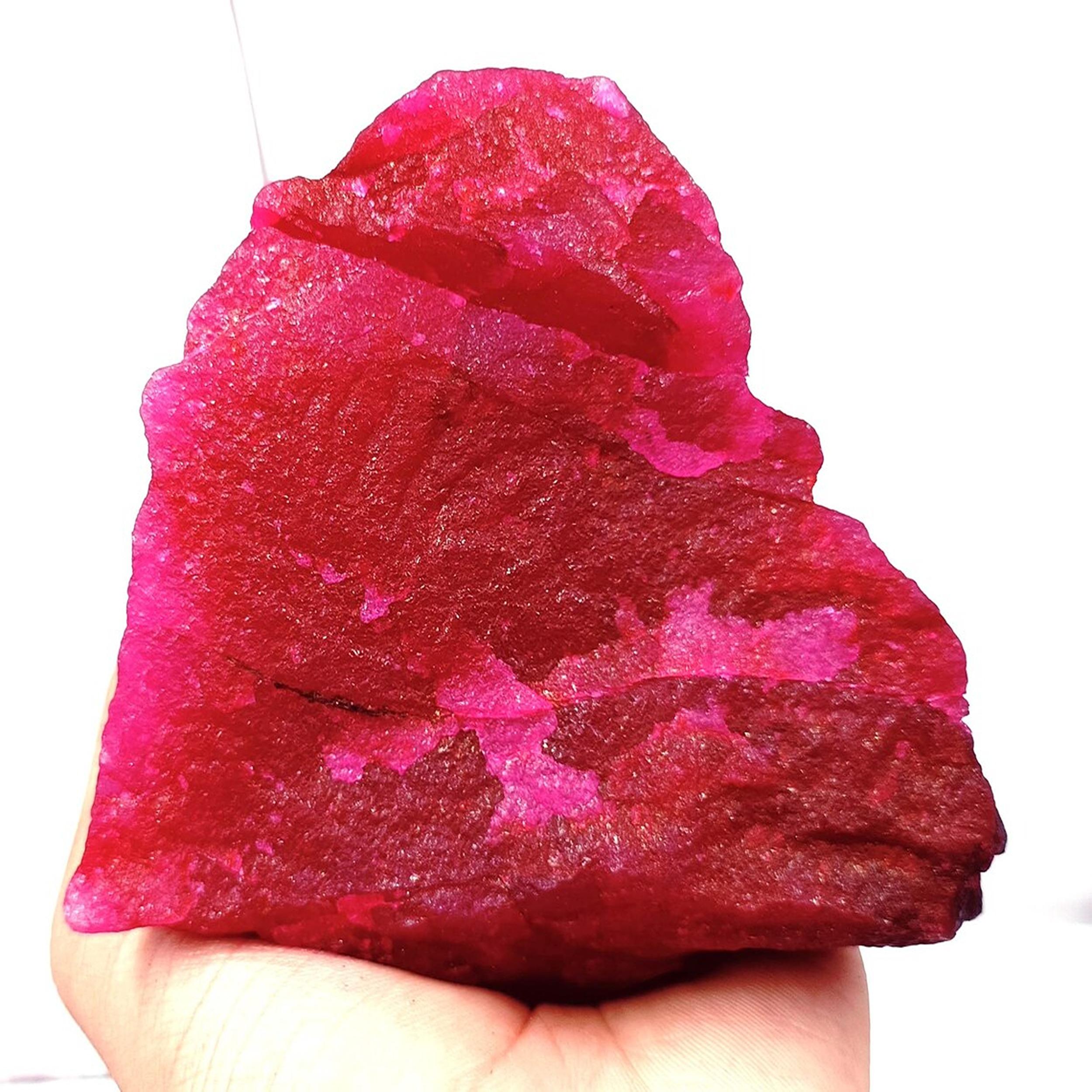 

Uncut Red Rough 5000 Ct Natural 1 Kg Red Ruby Rough CERTIFIED Loose Gemstone Br-11-sa 120.56 mm approx червоний