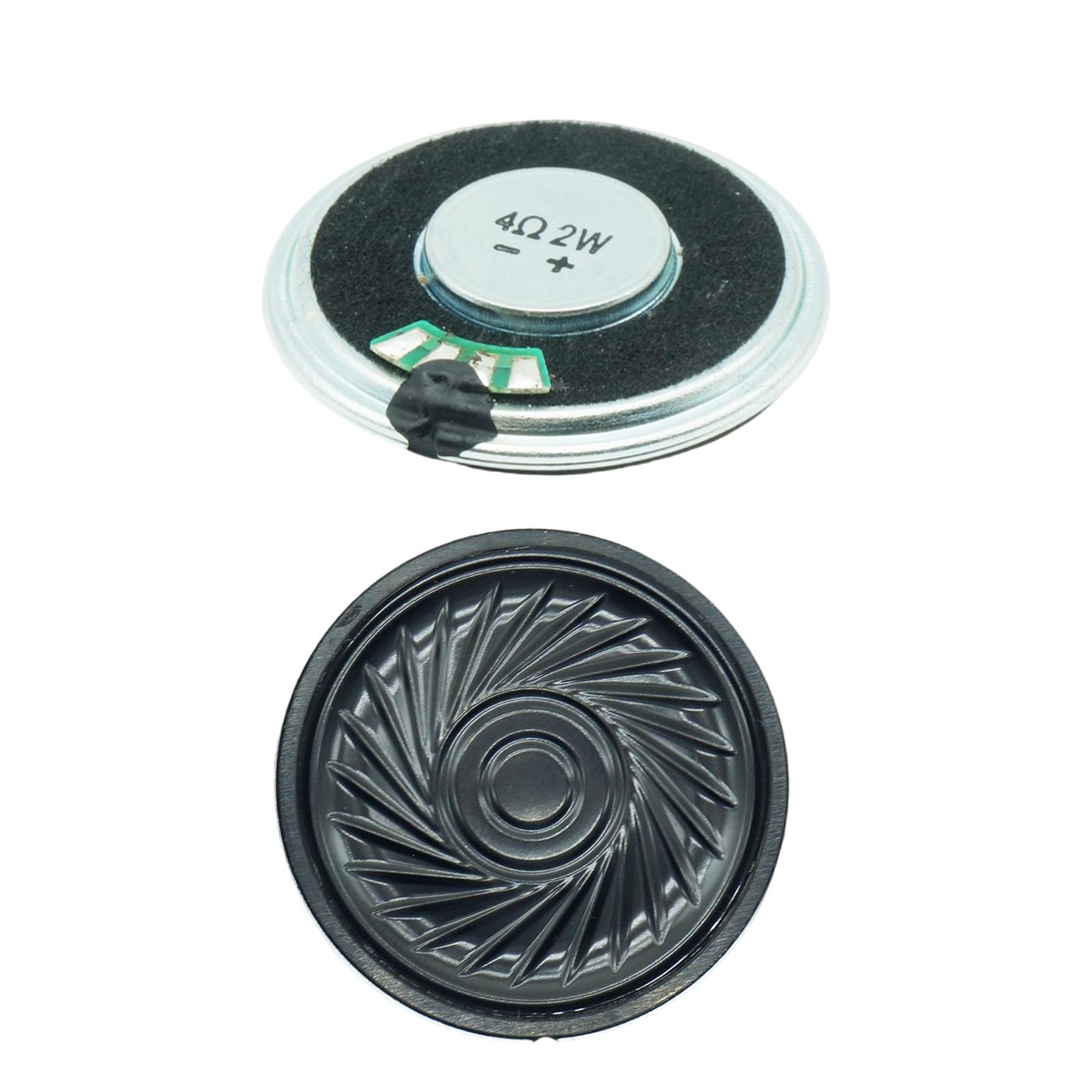 

2шт 40мм неодимовый магнитный динамик 4Ом 2Вт с металлическим корпусом рупора для слуховых проектов громкоговоритель