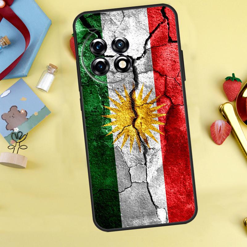 Kurdistan Flag Case For OnePlus 15 13 13R 13T 12 12R 11 10 9 10R 10T 8T Nord 5 CE 4 2 3 Lite N20 N30 Cover