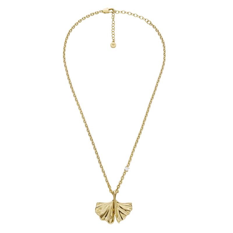 

Emporio Armani Ginkgo Collection Simple Luxury Versatile Collarbone Necklace Women necklace Gold EGS3258710 Basic Packaging-Box