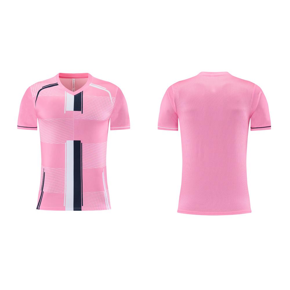 New Football Jersey, Men's Game Training Jersey Set, Children's and Adults' Sports Quick-drying Single-piece Short-sleeved Jersey Customization