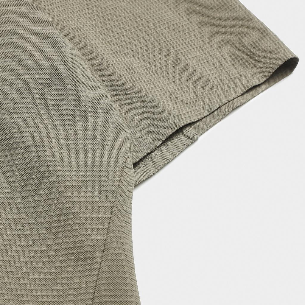 FILA Blue Solid Knit Short Sleeve Polo Shirt Men tops F11M622120F-BN