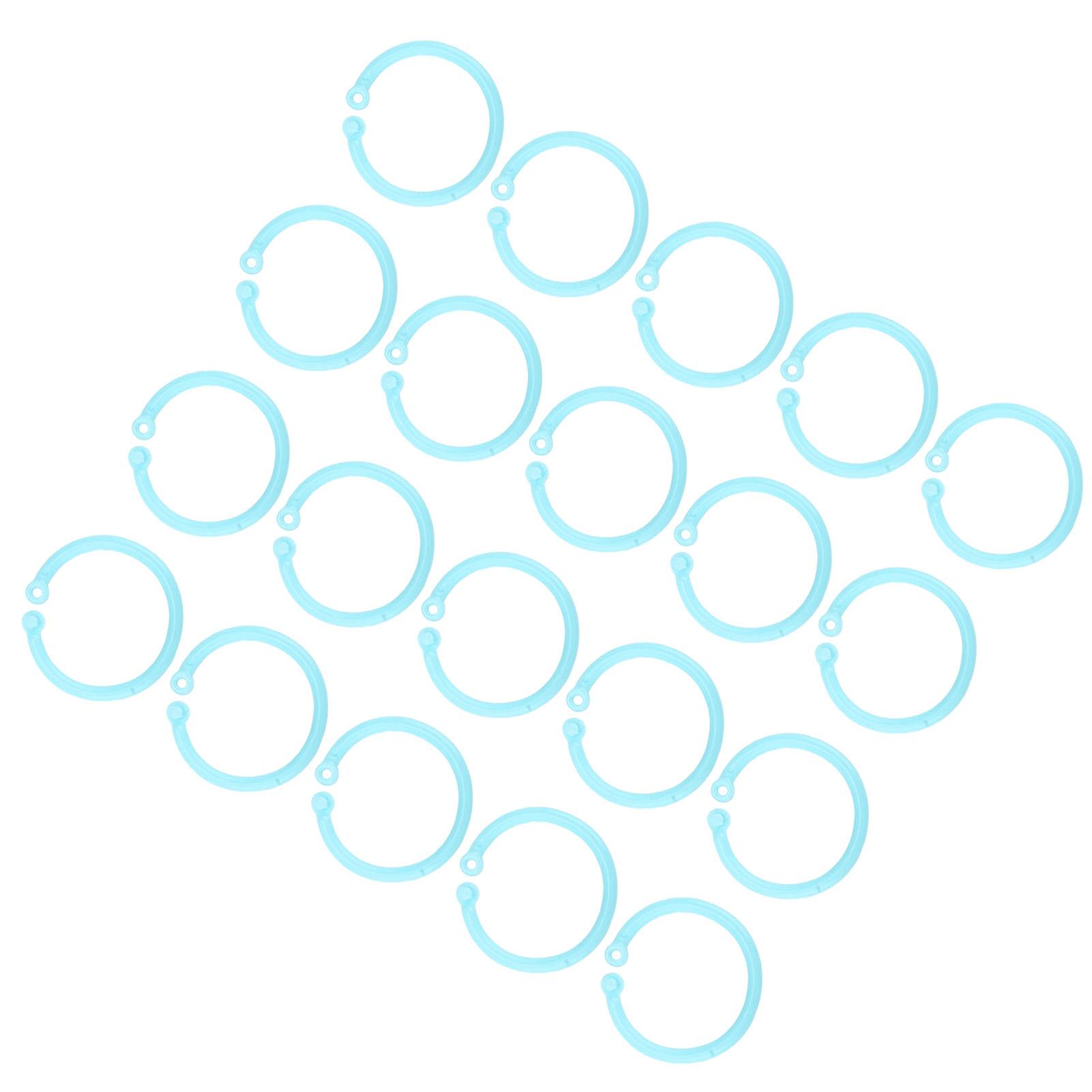 

20 шт., гибкая пряжка для книг, свободная пряжка для листов, 30 мм, одинарное кольцо для картотек, розовое зелёный