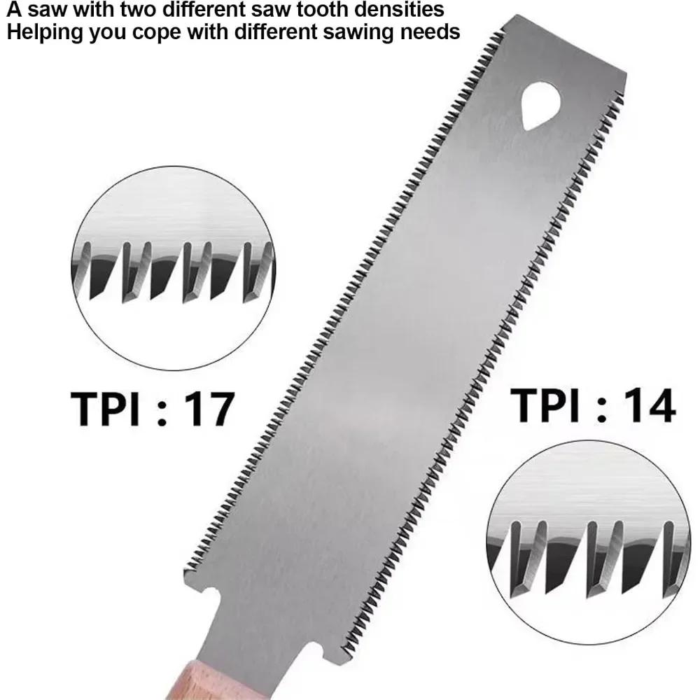 2025 For Fine-cut Wood Hand Saws, Flush Cutting Saws, Woodworking Tools, Handle-trimming Fine-tooth Pull Saws New