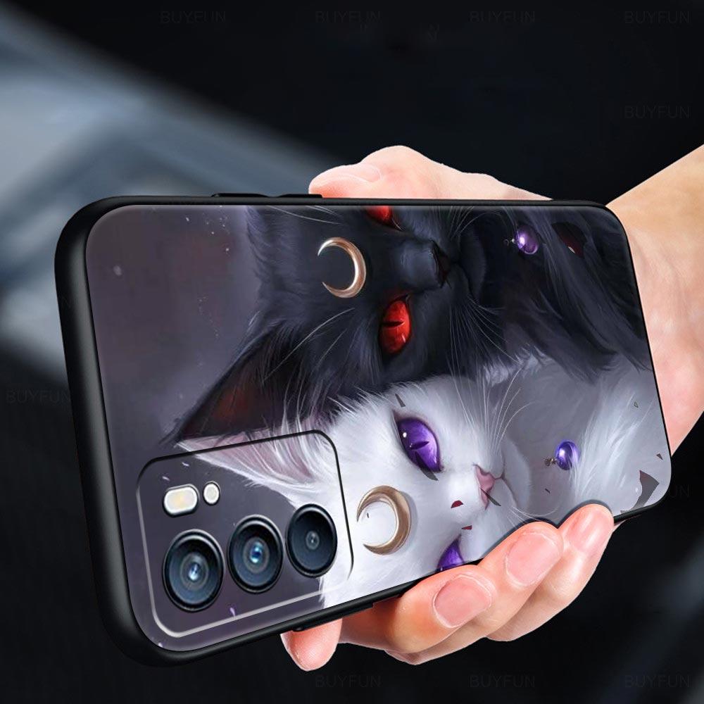 Cartoon Kunst Telefoonhoesje Voor Oppo Reno 13 12 11 10 7 F Find X5 X6 A98 A80 A79 A78 A57 A54 A31 A17 Pro 5G Zachte TPU Cover Fundas Tas