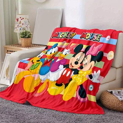 Mickey und Minnie Cartoon-Decke: Entzückend, Warm und Perfekt für die Heimdekoration Wohnzimmer, Reisen und Alle Jahreszeiten