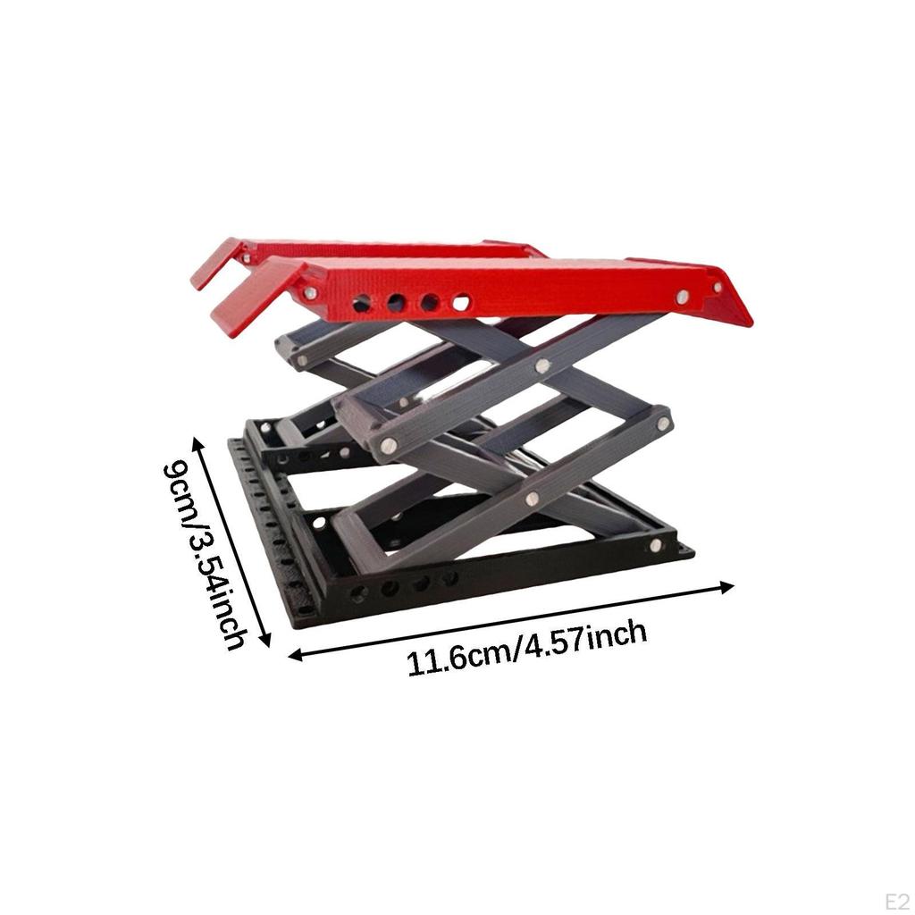 RC Car Stand,RC Miniature Lifting Platform, Portable for 1/ 18 Scale Crawler Adjustable