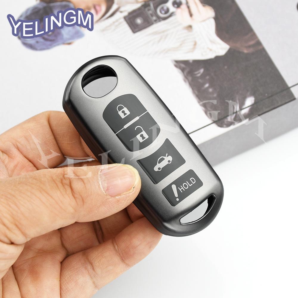 2 3 4 Button For Mazda 2 3 6 Demio Atenza Axela Cx-5 Cx5 Cx-3 Cx7 Cx-9 3 4 Cx30  -  Tpu Car Key Case Key Cover Keychain