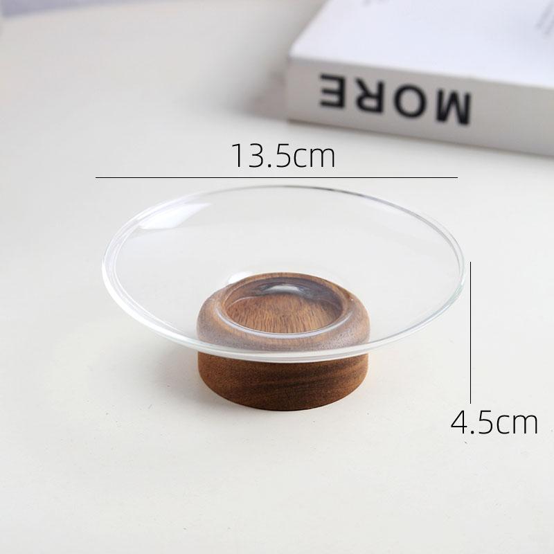 Glass Fruit Plate High Footed Dessert Plate Pastry Plates Snack Bowl Candy Dish Display Stand Cake Stand Dried Fruit Plates Tray