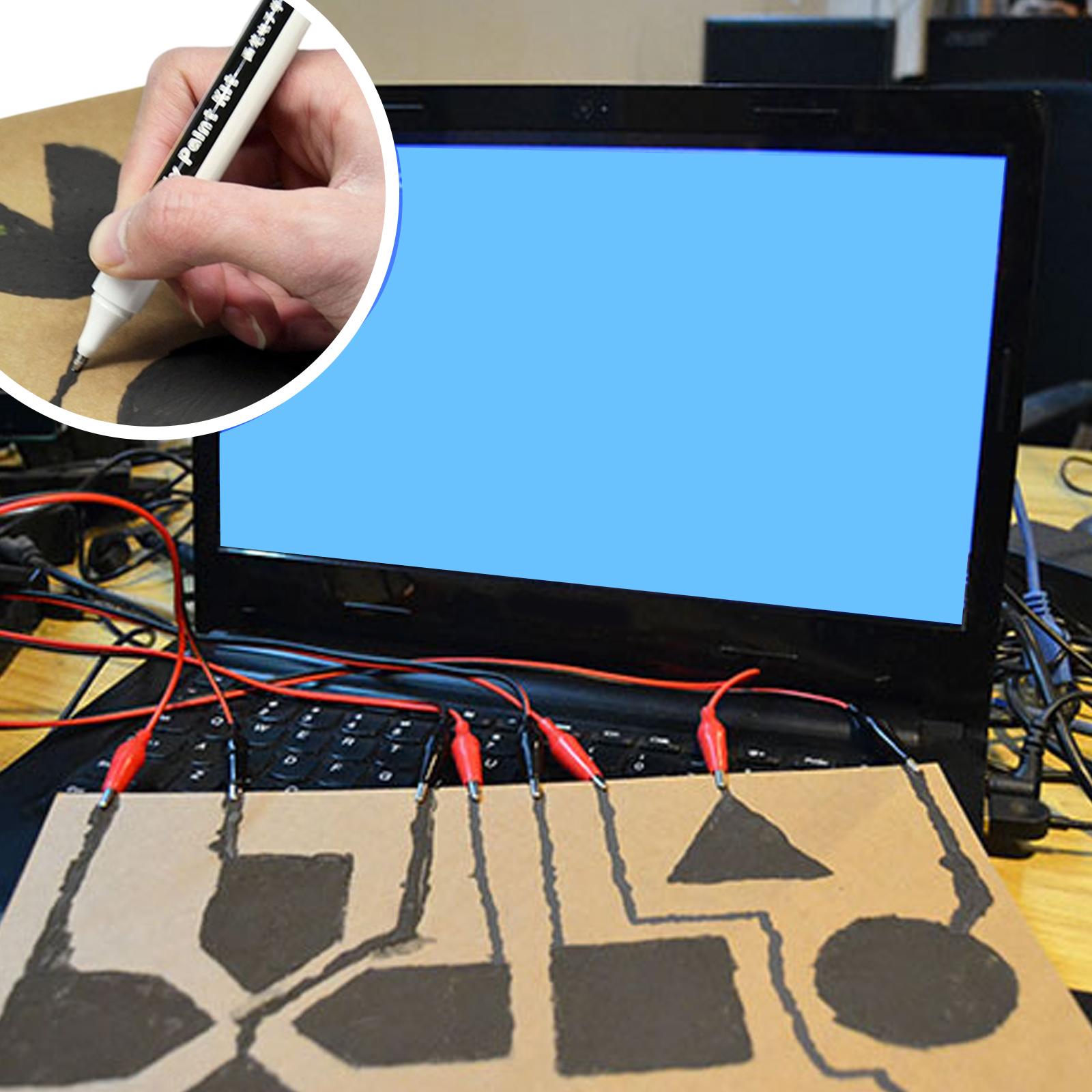 

Precisions Conductive Ink Pen For Restoring Broken Circuits In Remotes Keyboards Appliances No Welding Tool Required золотий