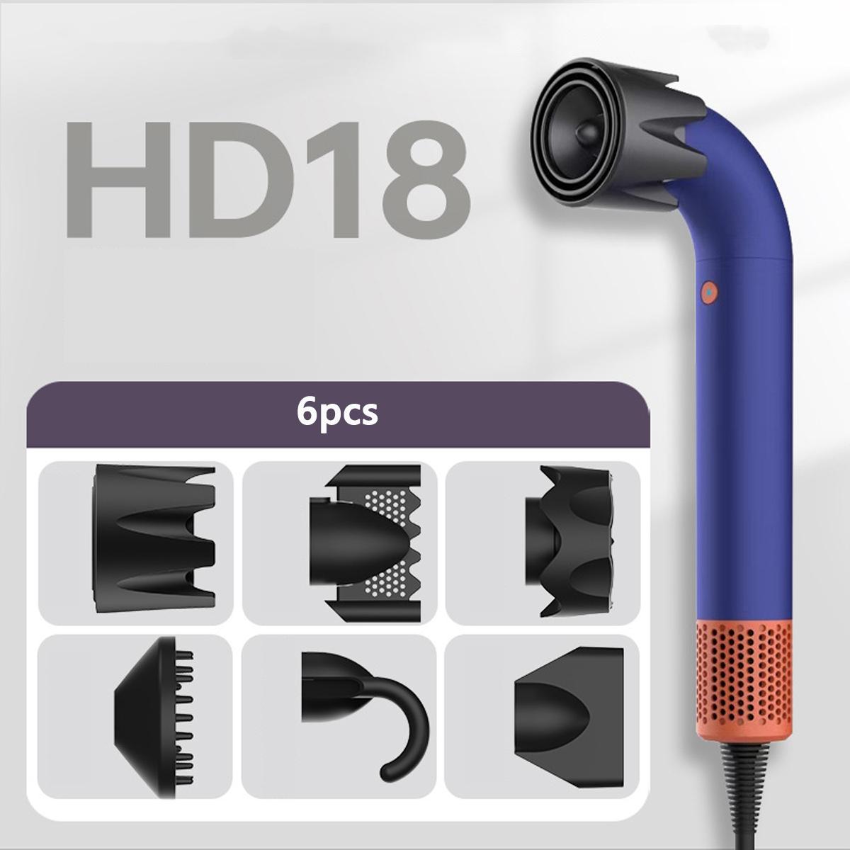 

7pcs New Hair Dryer Set, Home Negative Ion Quick Drying High-speed Hair Dryer Gift Box Packaging 1.8M plug