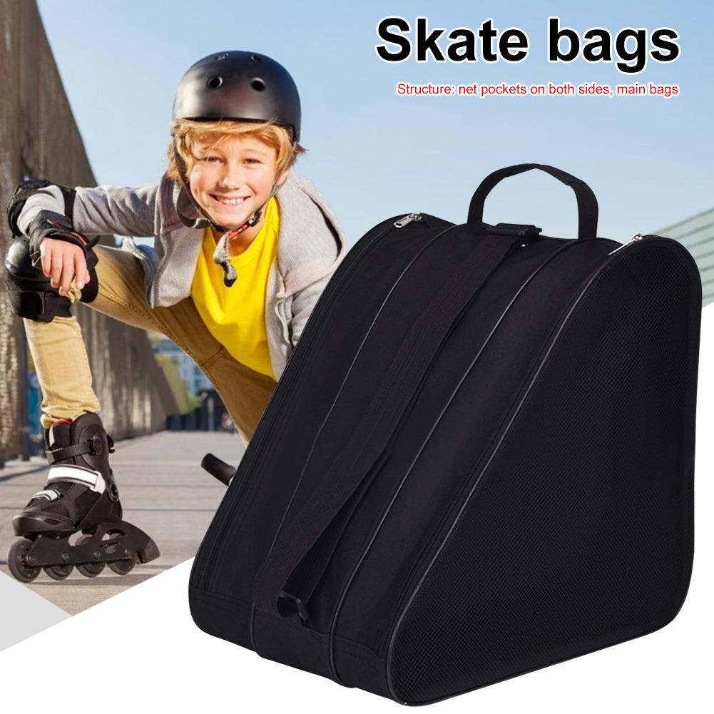 Kids Figure Skating Bag Single Shoulder/Handheld Thicken Roller Skating Bag Skating Shoes Bag Roller Skate Accessories for Kids