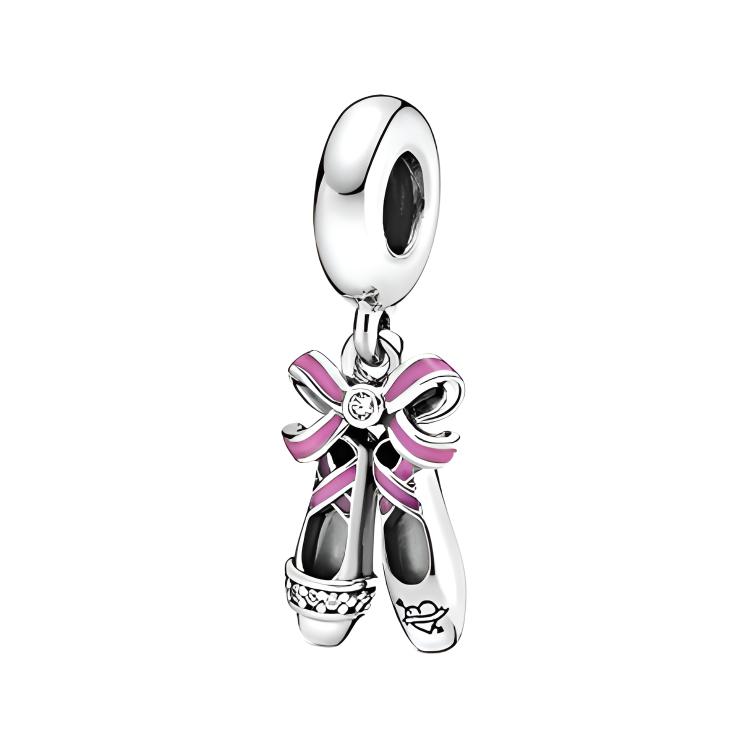 

Pandora Punk Ballet Shoes 925 Silver Pendant Women Jewelry 798339CZ Multicolor,F