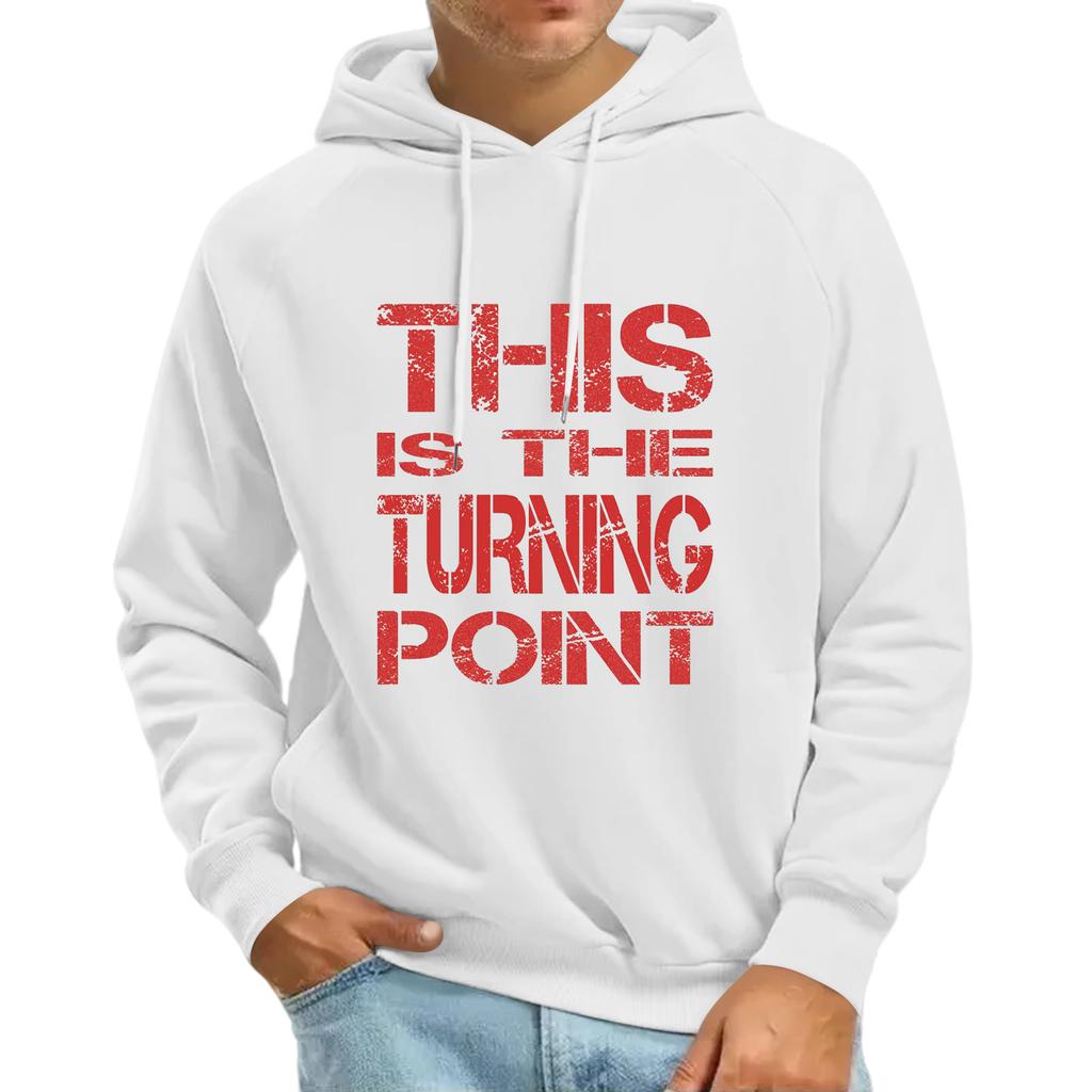 Men's Raglan Long Sleeve Hooded Sweatshirt