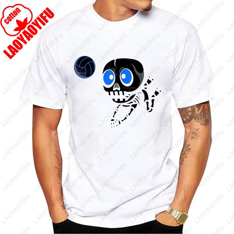 Humor Funny Men Clothing Dab Dabbing Skeleton Waterpolo Halloween Graphic Tshirts Classic Summer Cotton T-Shirt Camisetas Tops
