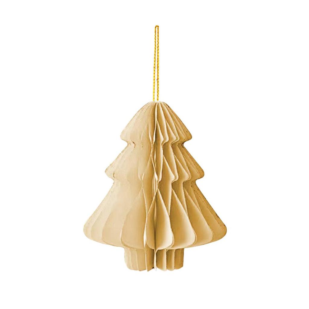 Goldglitzer Wabenball Weihnachtsbaumschmuck für Neujahrsparty Dekoration